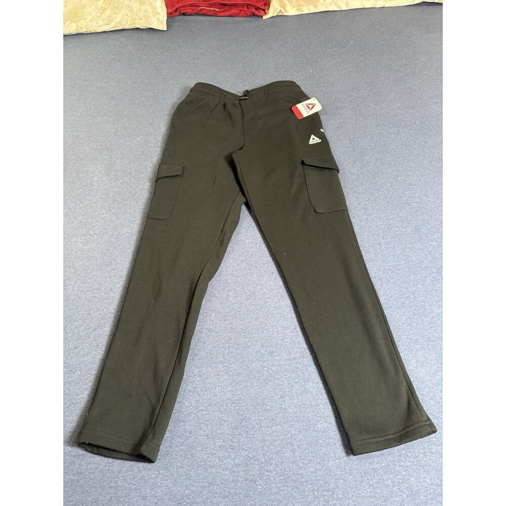 Reebok Men’s Black Slim Tapered Jogger Pants 2XL Big & Tall Cargo Pockets - Picture 4 of 4